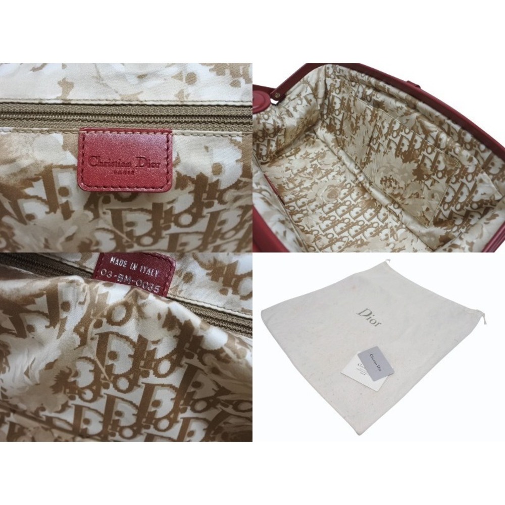 Christian Dior Doctors Bag Red Leather - Picture 10 of 10